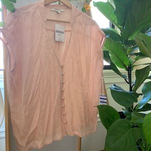 NWT Button down Chiffon shirt